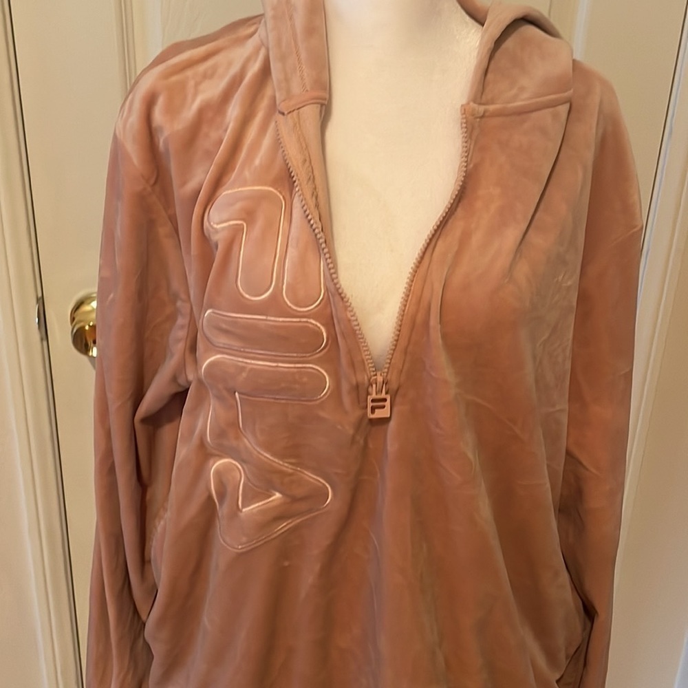EUC Fila Womens Plus Size Sweater size XXL LIGHT PINK - Picture 6 of 13